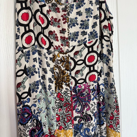 For The Republic Colorful Patchwork Boho Maxi Dress - Picture 2 of 6